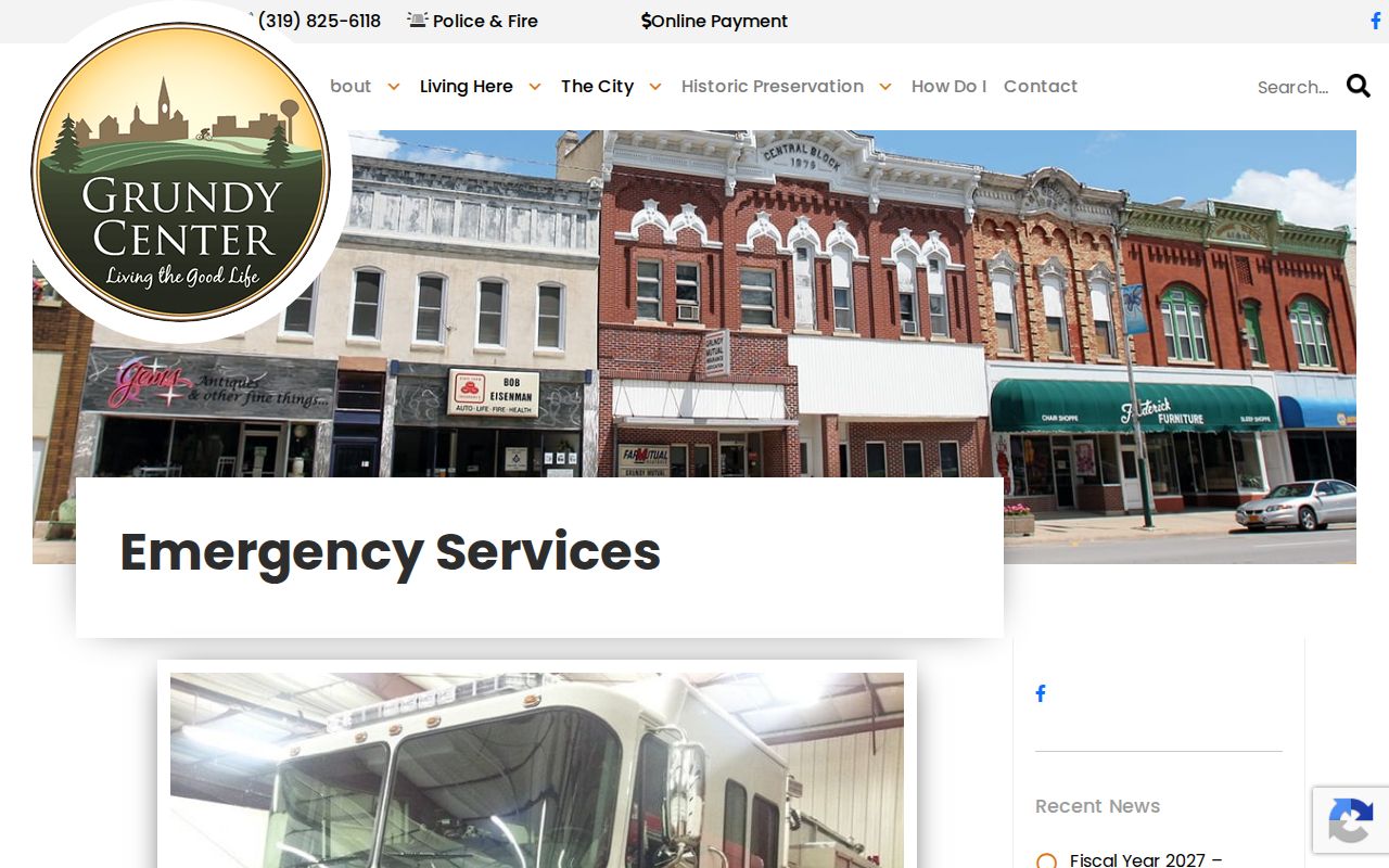 Grundy Center police and emergency-services arrest contact information
