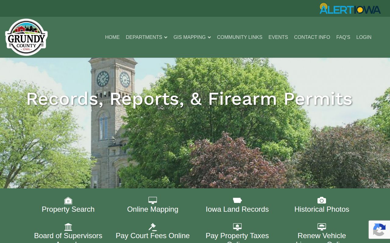 Grundy County arrest record request instructions