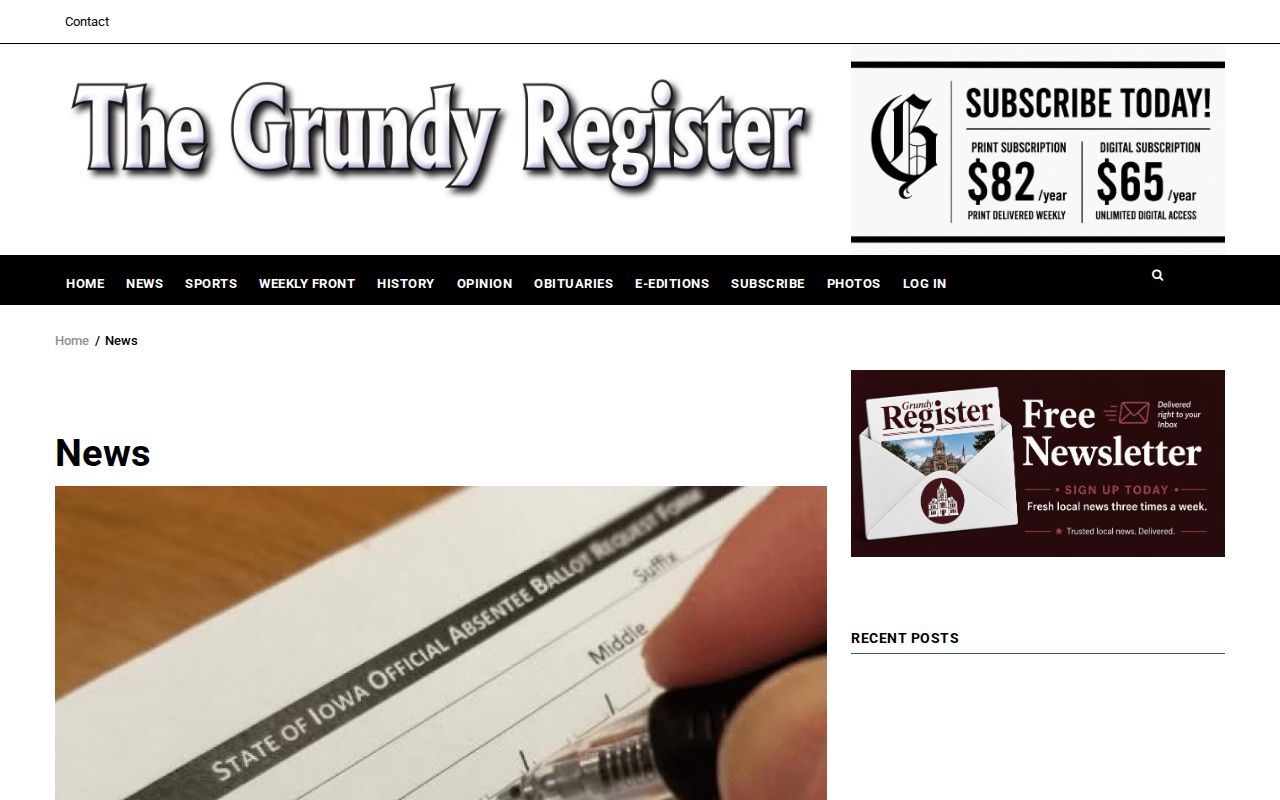 Grundy County arrest reports in the Grundy Register